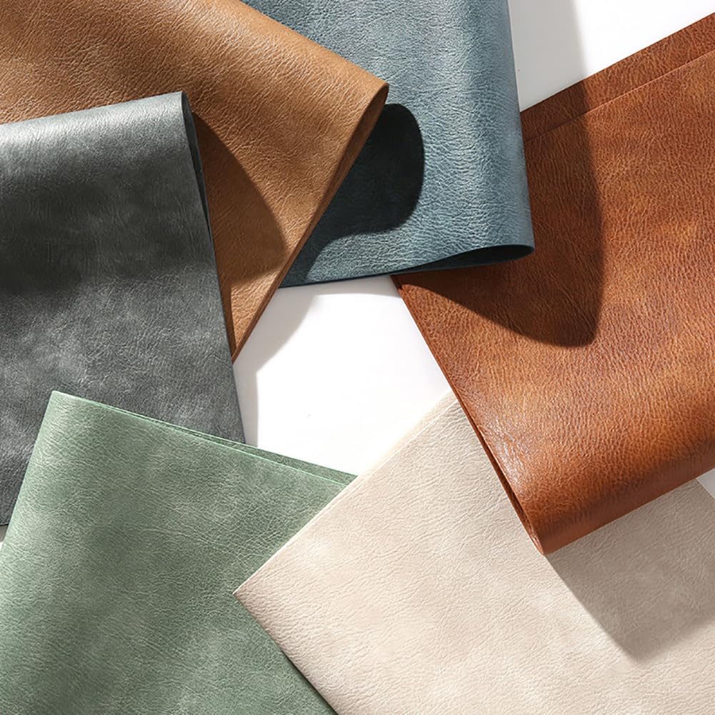 Manteles Individuales De Cuero Grandes|Tapete para Mesa De Centro De Diseño Moderno De Doble Cara|Tapete para Platos Lavable Impermeable para Cocina|43x30Cm(16,9X11,8 Pulgadas),Marrón,8 Piezas