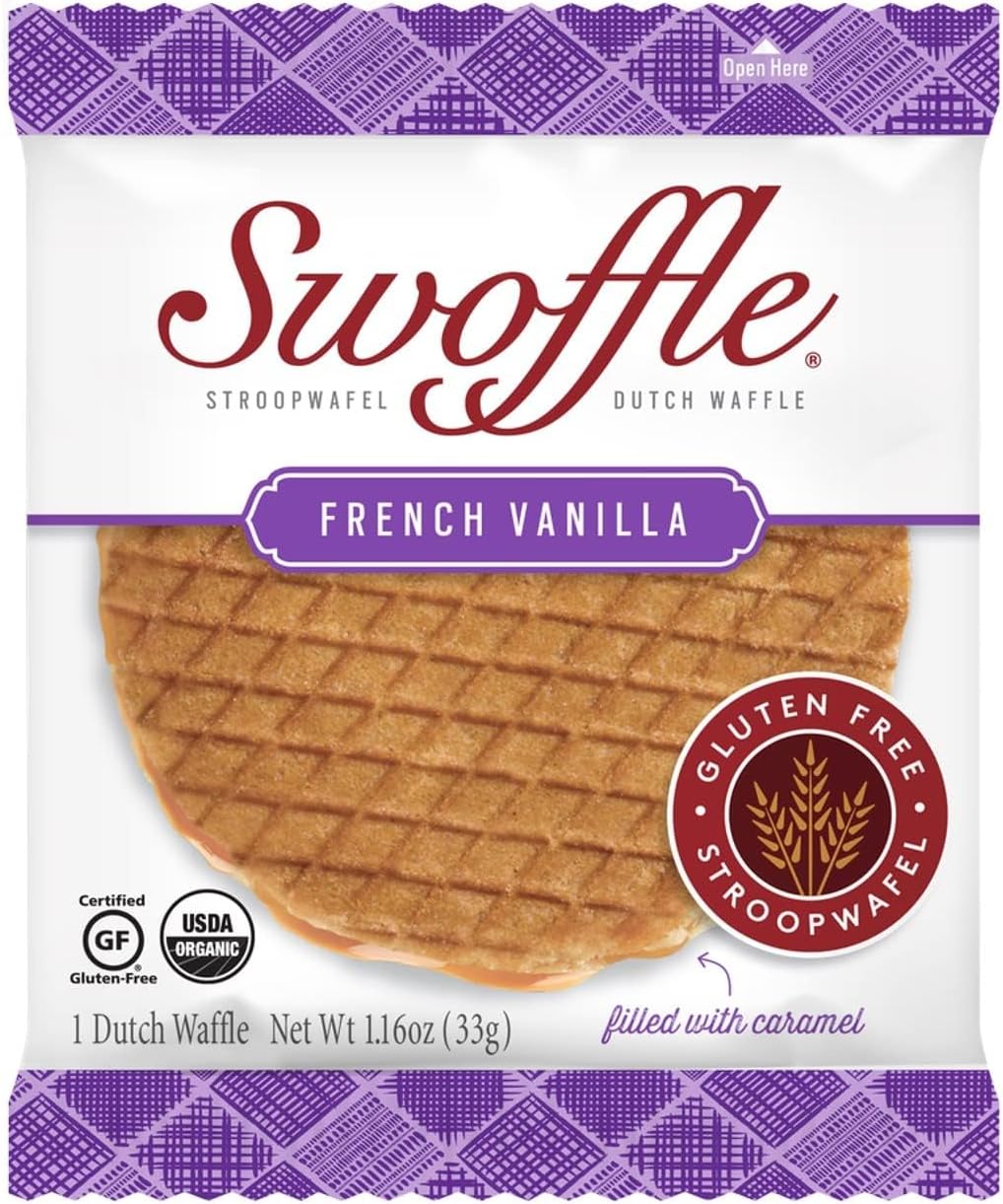 Swoffle Single Stroopwafel Sample, French Vanilla (1) 1.