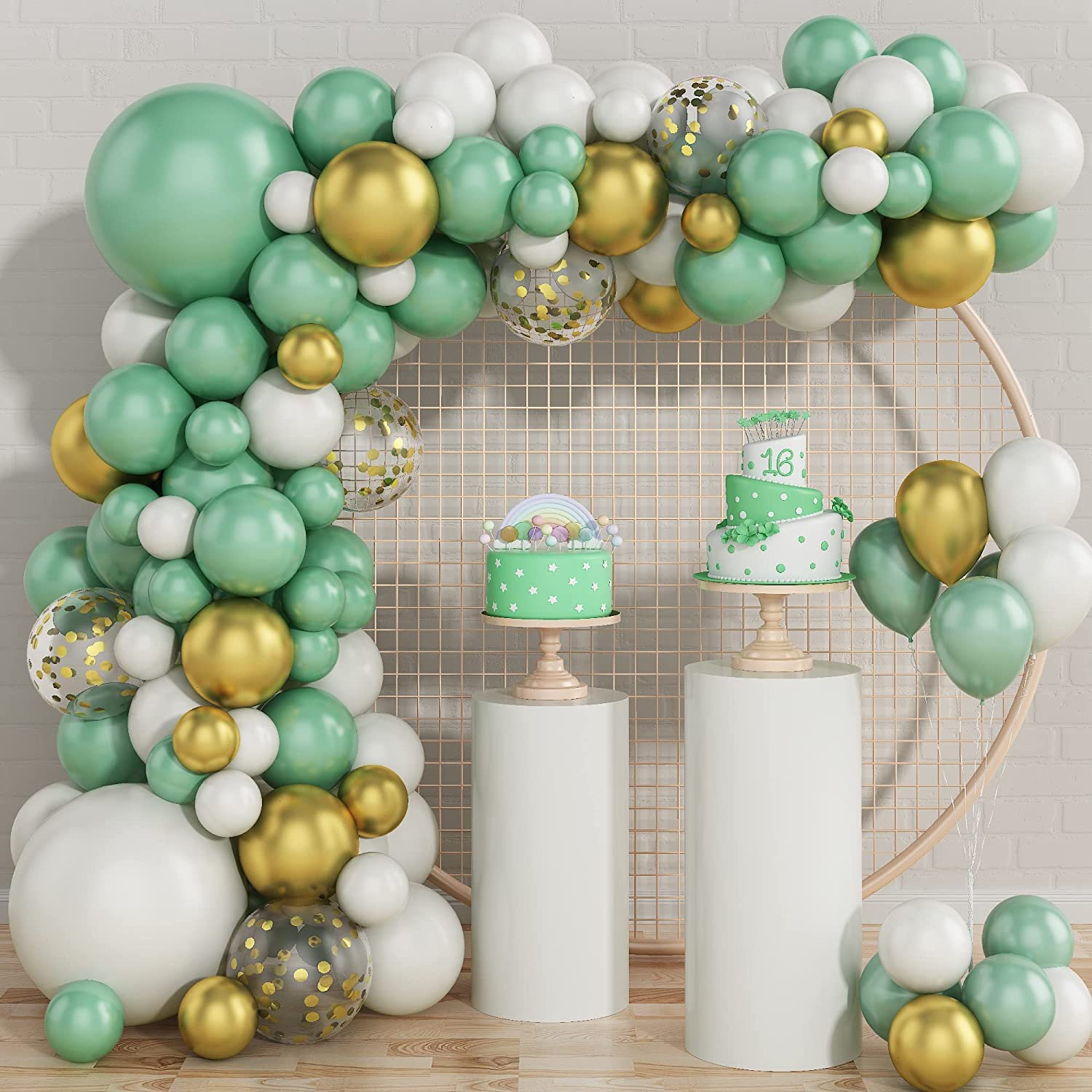 Buy Green Balloon Garland Arch Kit,GRESATEK 75PCS Balloons Set Included