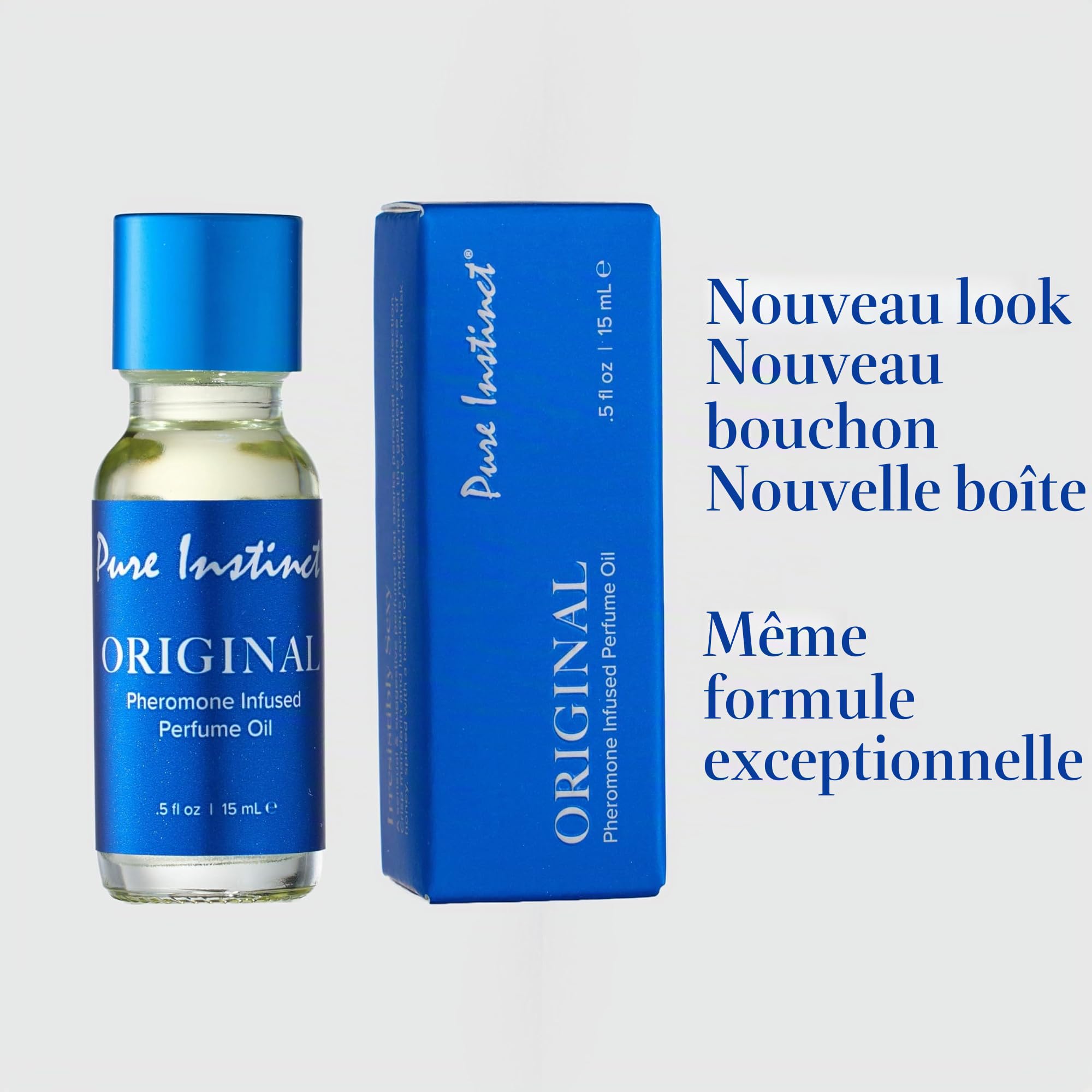 Pure Instinct (3-Pack) - Le parfum original aux huiles essentielles infusées de phéromones Cologne - Unisexe attire les hommes et les femmes - TSA Ready