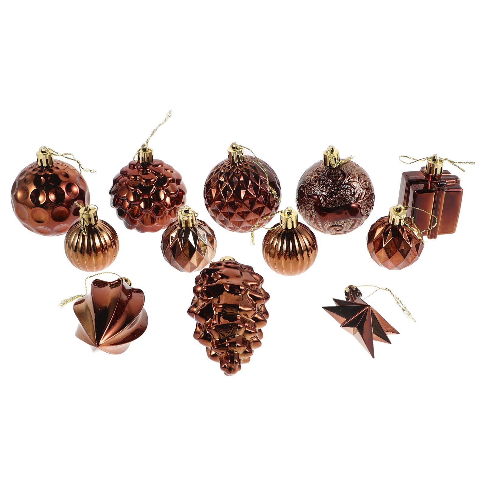 Toyvian 48 Piezas Adornos Colgantes para Árbol de Navidad Irrompibles,