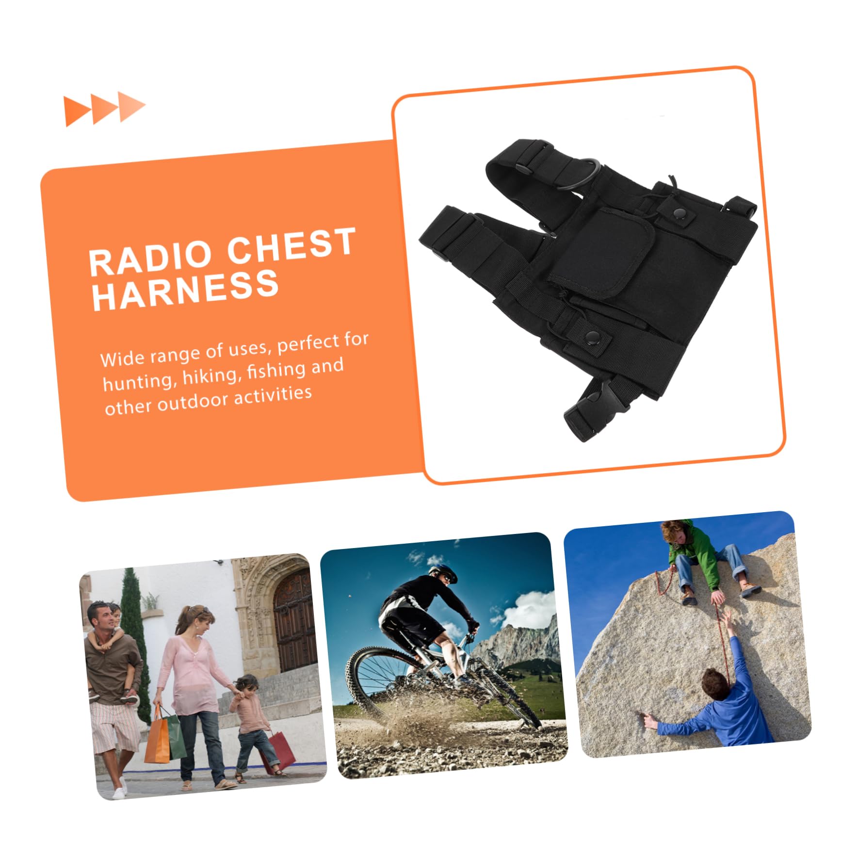 balacoo Chest Bag Oxford Cloth Pack for Adjustable Chest Rig Outdoor Sports Rig