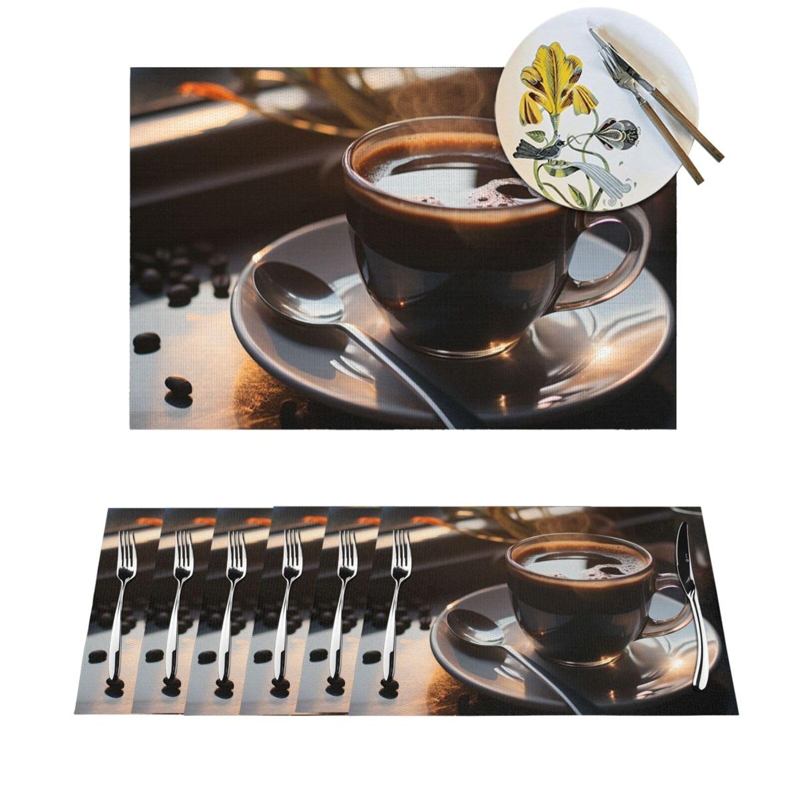 Sets de table antidérapants et résistants à la chaleur en PVC lot de 4