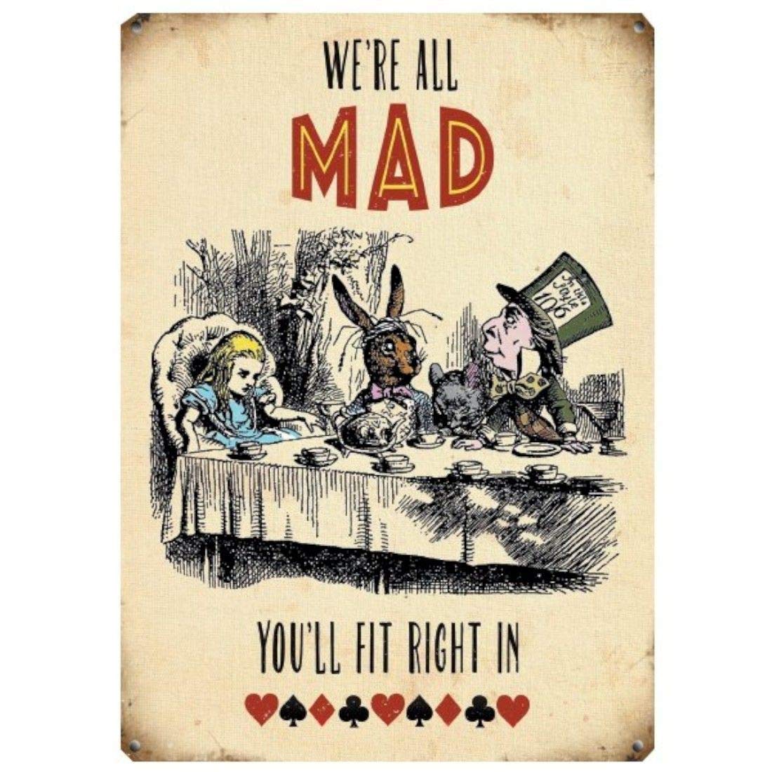 Original Metal Signs Mad - large Large Metal Sign, 40cm x 30cm