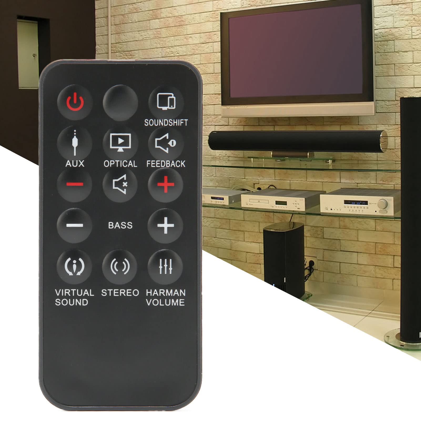 Stick, Telecomando Sostitutivo Stick con funzionalità Complete, Telecomando Soundbar Sostitutivo, Telecomando Stick per Soundbar Cinema SB250