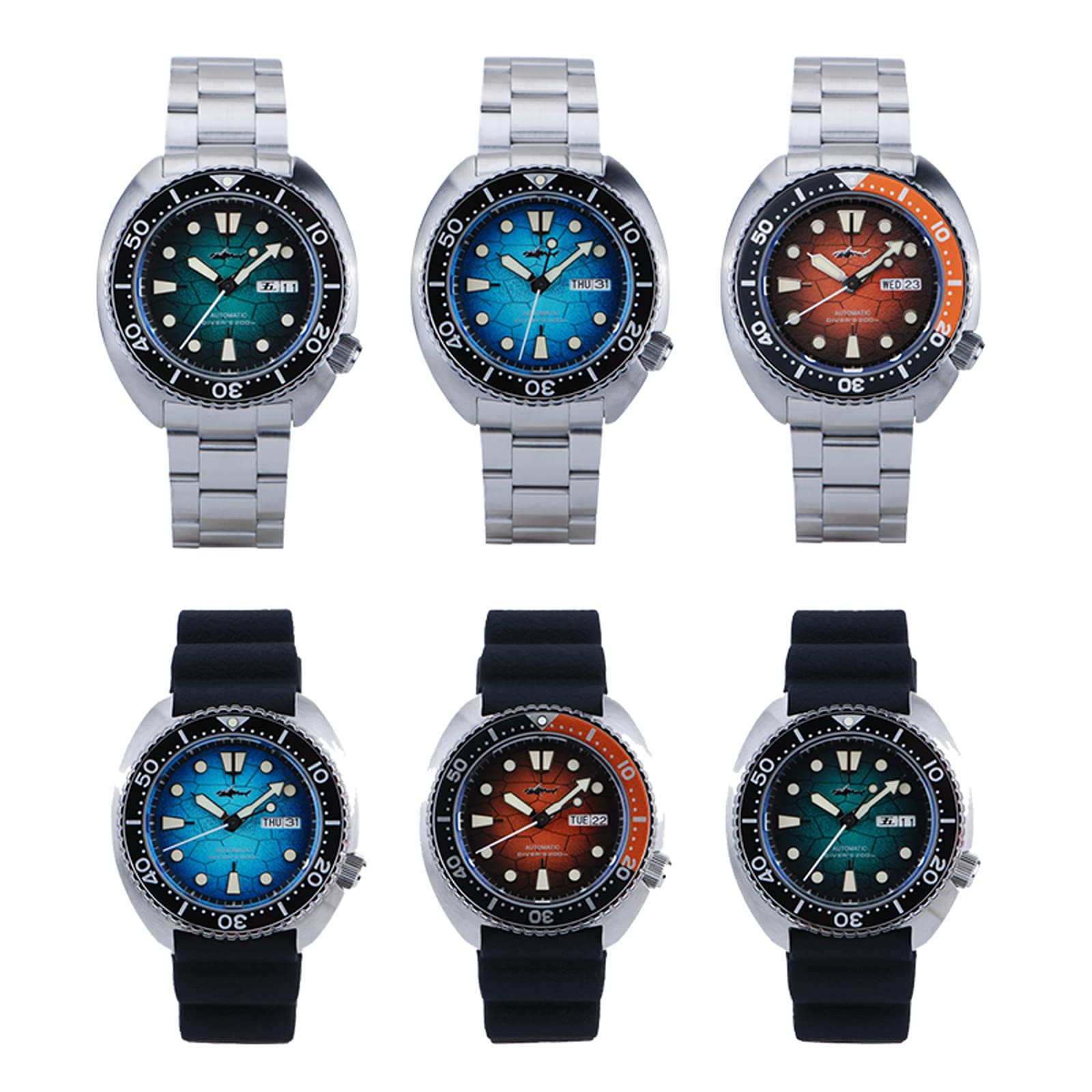 TACTICAL FROG Heimdallr 44 MM Edelstahl Herren-Automatikuhr, Saphirglas NH35A Bewegung Tauchuhren für Männer, 200 Meter Wasserdicht