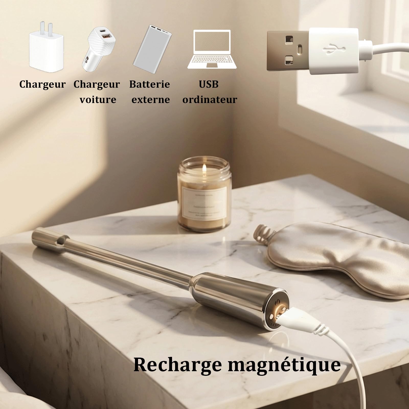 Vibromasseur Urétral Dilatateur Urétral Vibrant Masturbation Prostate Plug Uretre Vibromasseur Homme Dilatateurs Urétraux Électriques Penis en 10 Modes de Vibration Jouet Sexuelle pour Hommes, 8MM