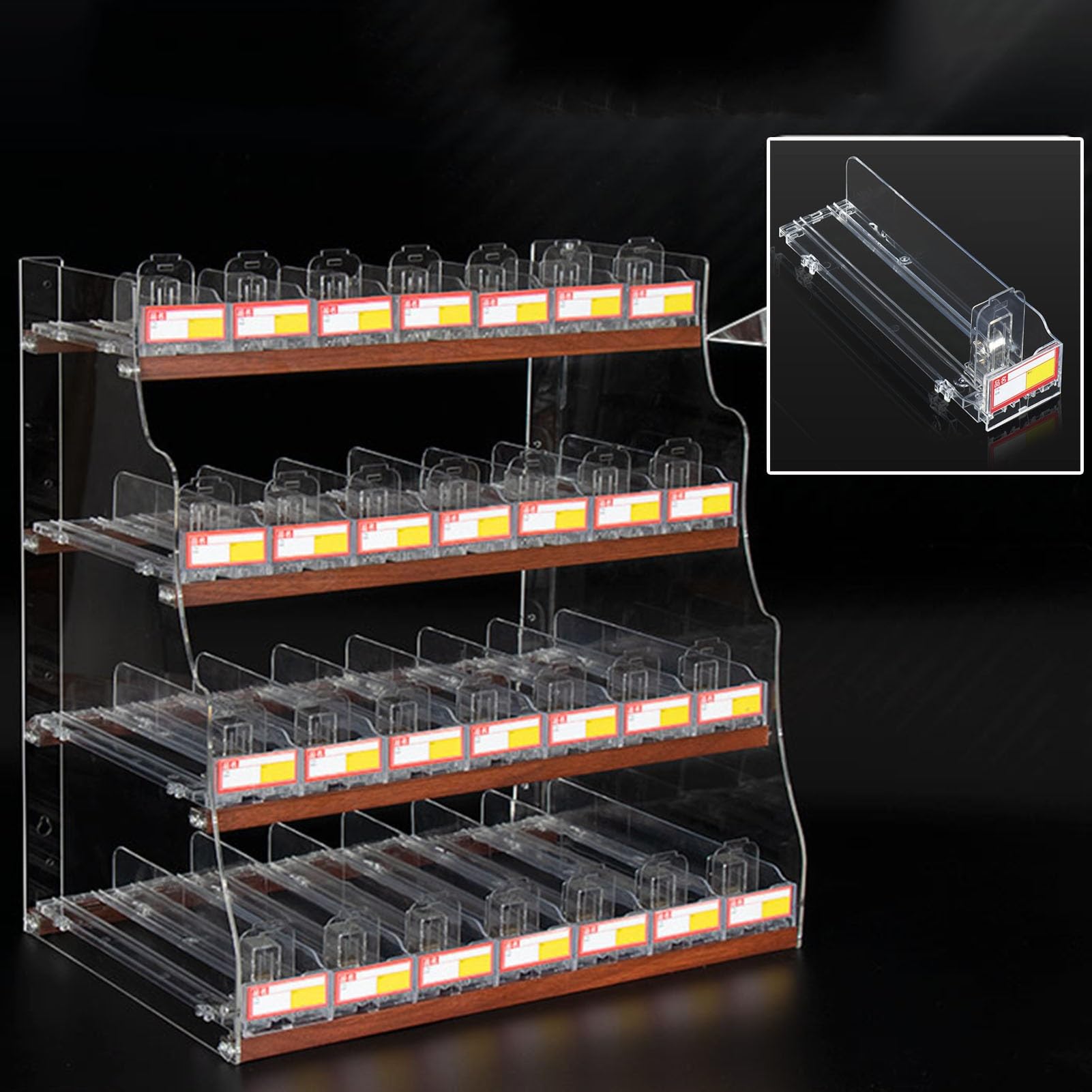 cigarette display stand company Commercial Wall Mounted Rack Store Fixtures - Cigarette Display