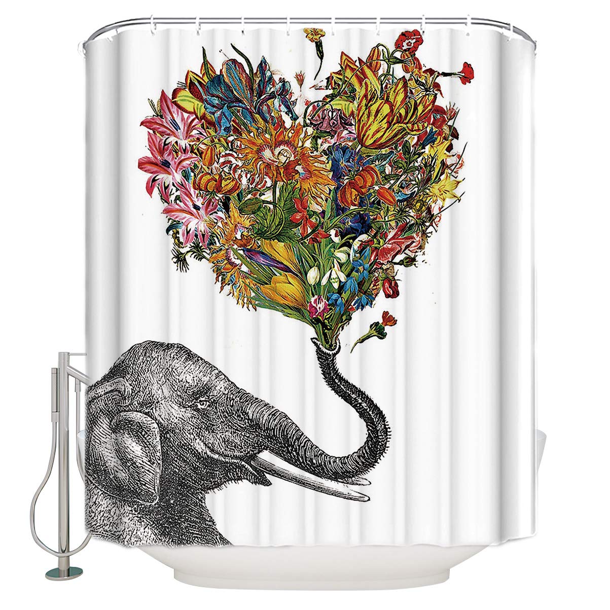 Custom Printed Shower Curtains Curtains & Drapes 2023