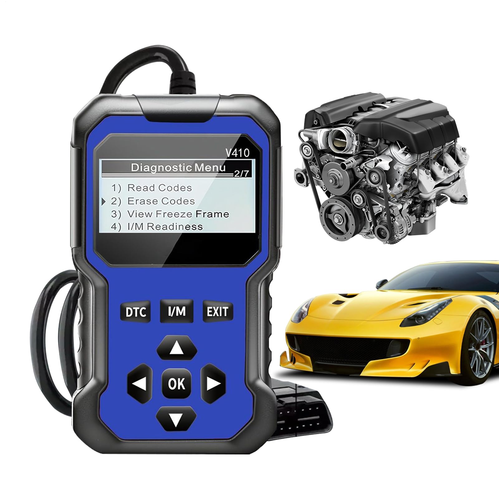 Escáner de diagnóstico para coche con 12 idiomas multilenguaje detector de fallos 8