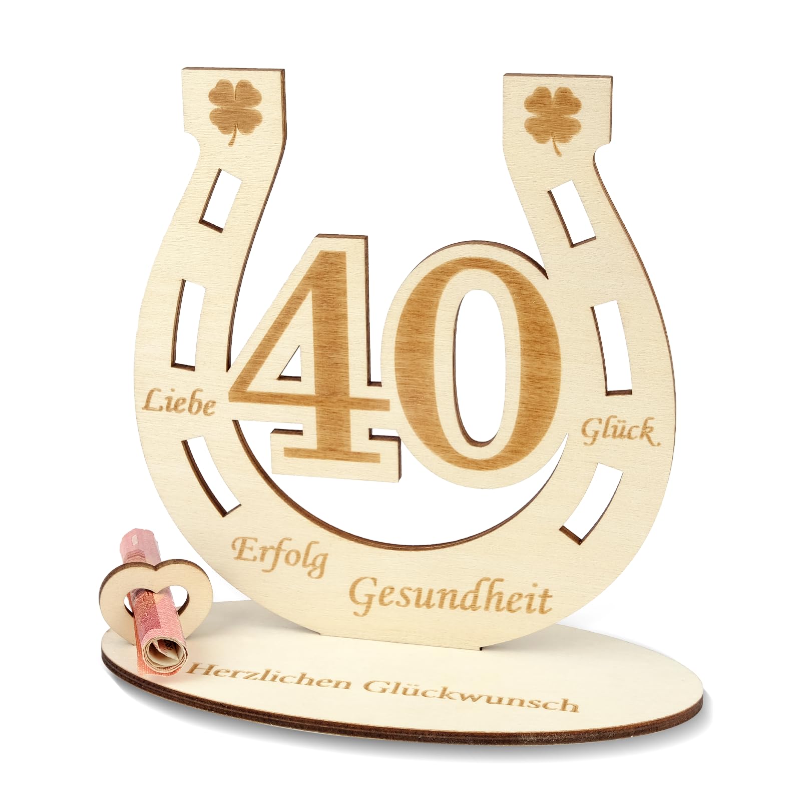 ARTREE Geldgeschenk 30 Geburtstag & Perlenhochzeit – Holz Hu