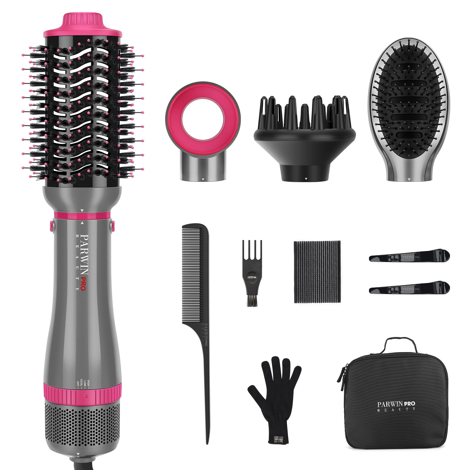Set di spazzole per capelli 4 in 1, spazzola ad aria calda One Step