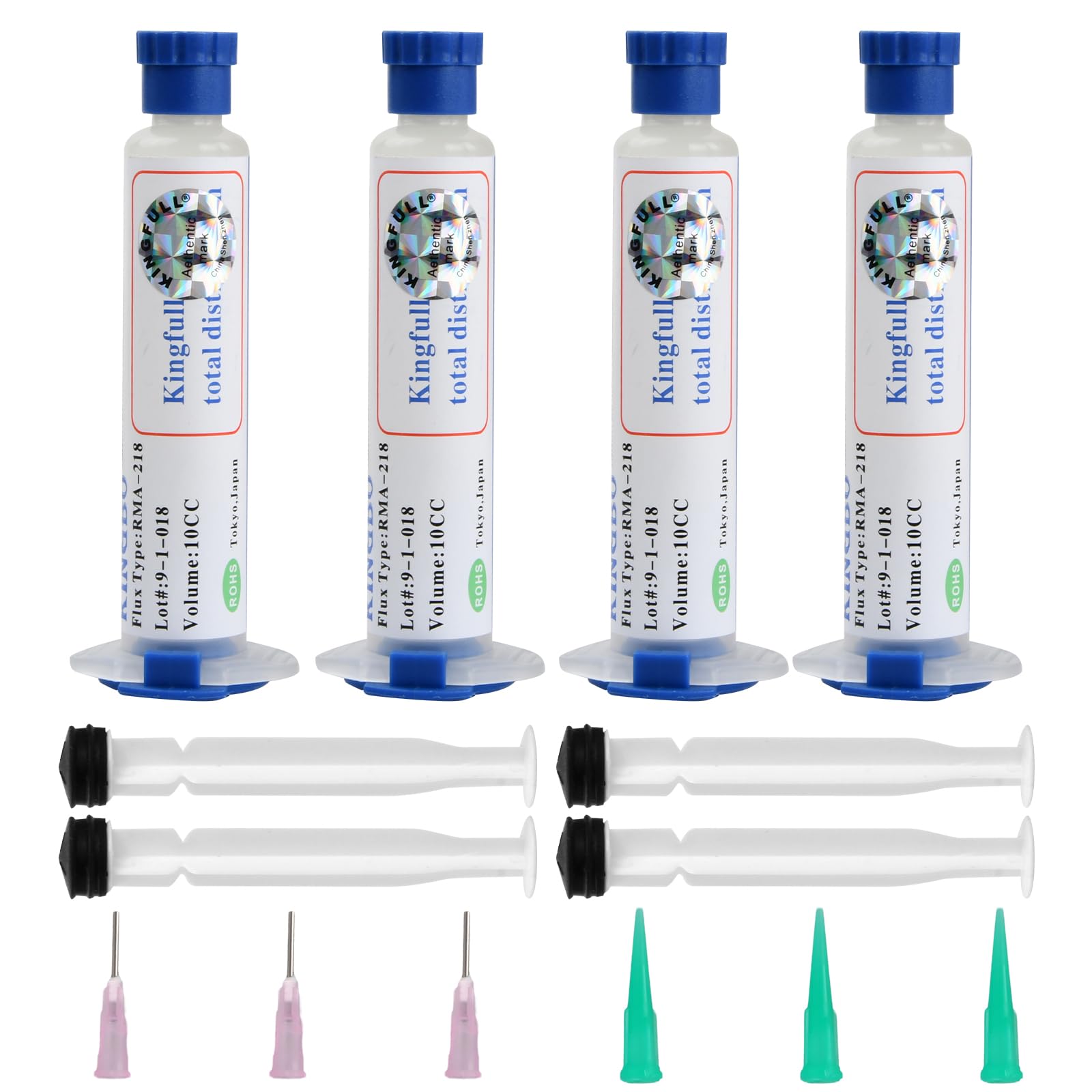 Flussanti per Saldatura, 4 Pezzi Flussante Senza Piombo, No-clean Pasta Saldante Flussante alla Colofonia per PCB SMD BGA PGA Elettronica Saldante