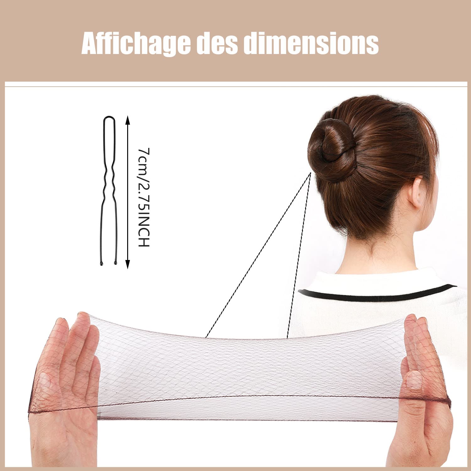 130 Accessori Per Chignon Da Ballo – Retine Elastiche E Forcine Per Capelli, Perfette Per Danza E Uso Quotidiano