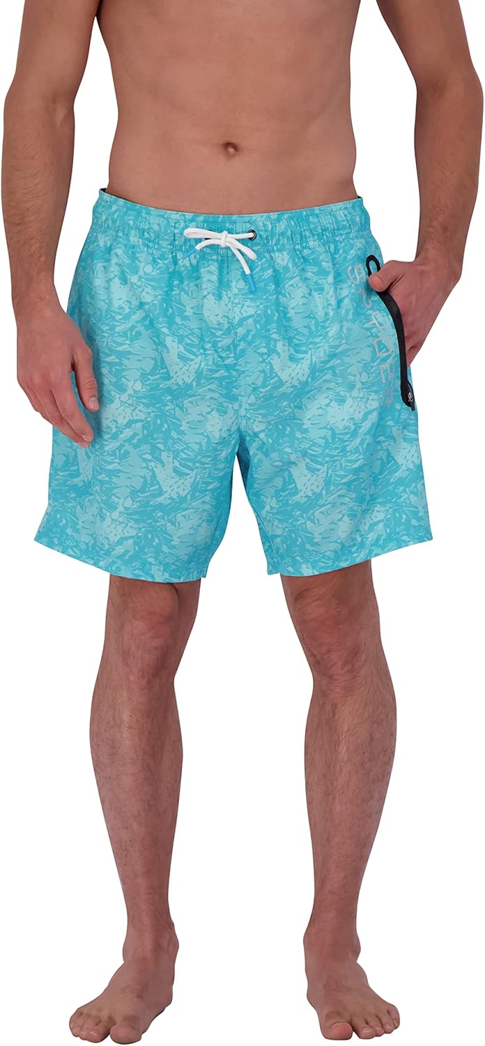 Spyder Men's Swim Trunks – Stretch, Quick-Dry 7-inch Board Shorts Sun Protection & Liner