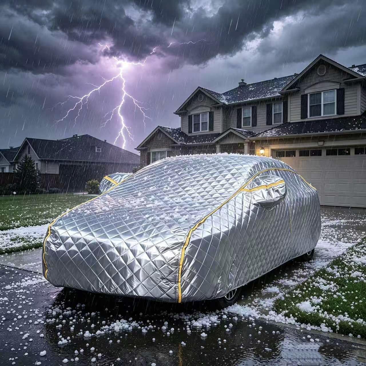 Hagelschutzplane Auto für BMW X5 G05 (2018-2023),Outdoor Hagelschutz Auto Abdeckplane Wasserdicht Autoabdeckung,Spezielle Fahrzeuganpassung,Anti-Smash,Vier Jahreszeiten bsbs