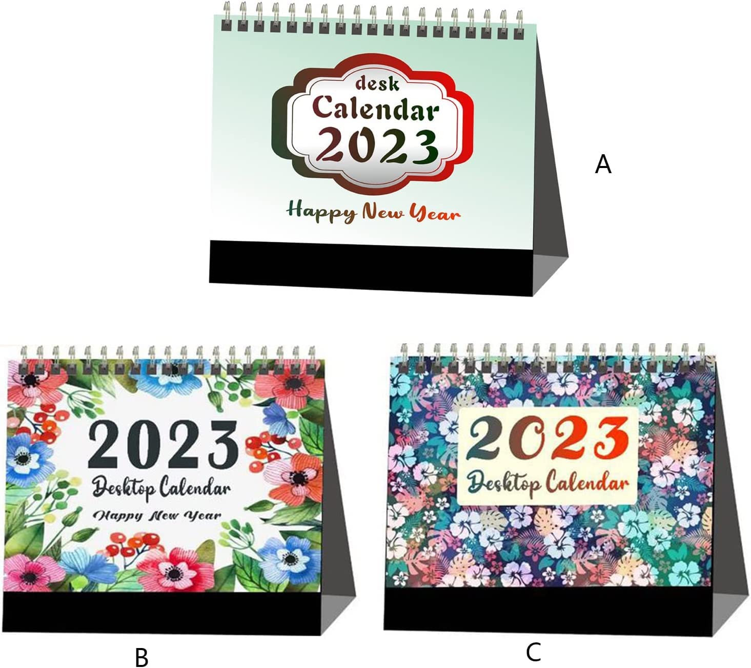 OLOTU Tischkalender Mini-Tischkalender 2023, Englischer Tischkalender für Zuhause, Büro, Schule, Stehkalender, Monatsplaner, Jan. 2023-Dez. 2023 Planer