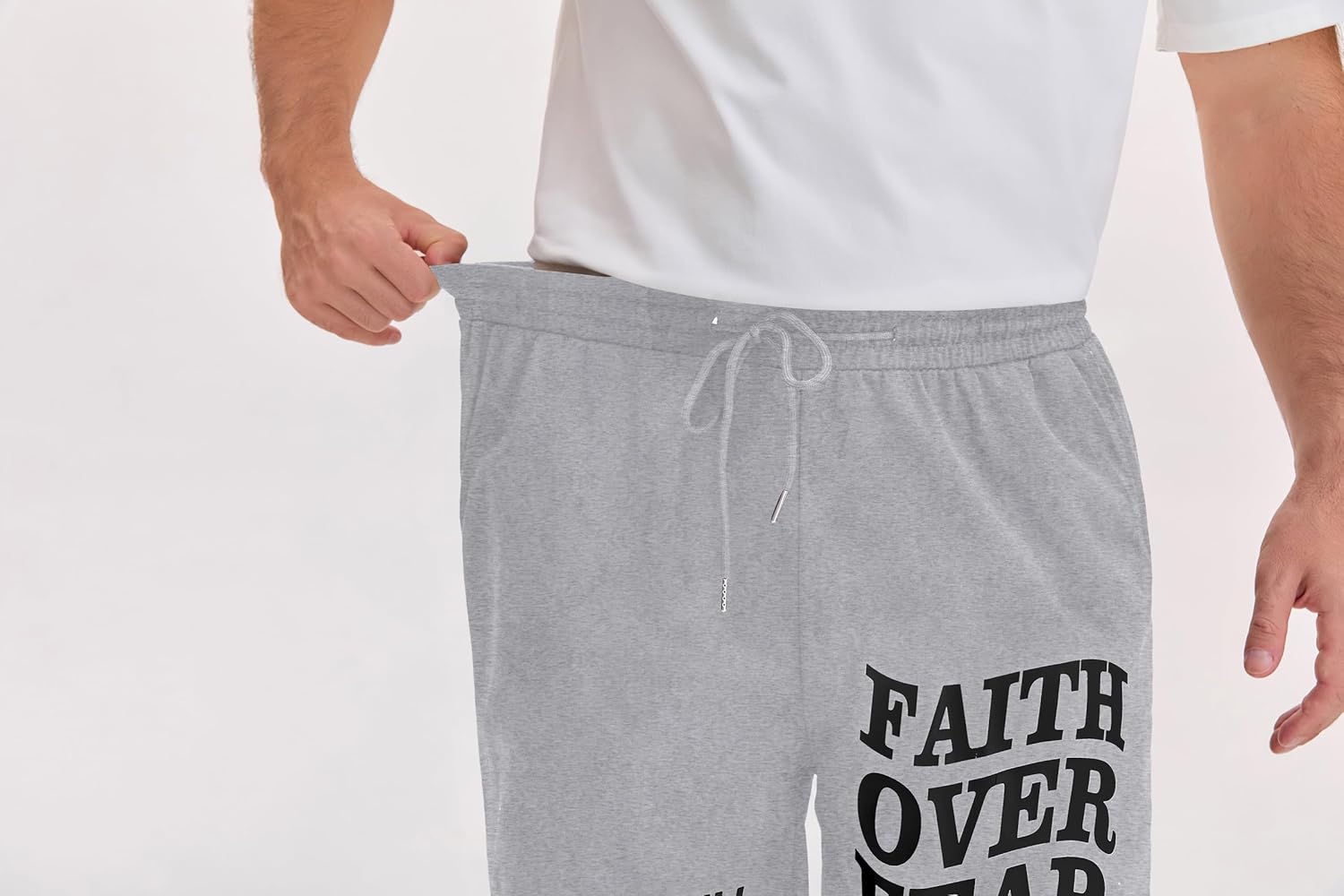 QJQ Men's Letter Graphic Drawstring Waist Shorts Summer Casual Workout Athletic Gym Track Shorts Streetwear - Image 7