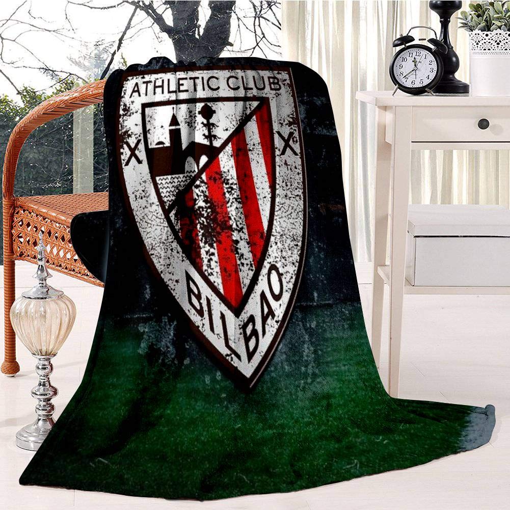 douno artworkAthletic Bilbao Bed Blanket Plush Velvet Soft Warm Blanket Lightweight Microfiber Cozy Blanket Christmas Blanket for Bed Couch Chair Sofa, 130x150cm