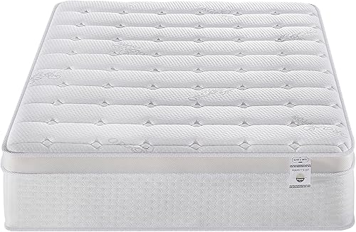 Miniatura 7 de Oliver & Smith - Colchón híbrido de espuma viscoelástica fresca de 14 pulgadas y resortes con funda transpirable, cómoda almohada europea de felpa,