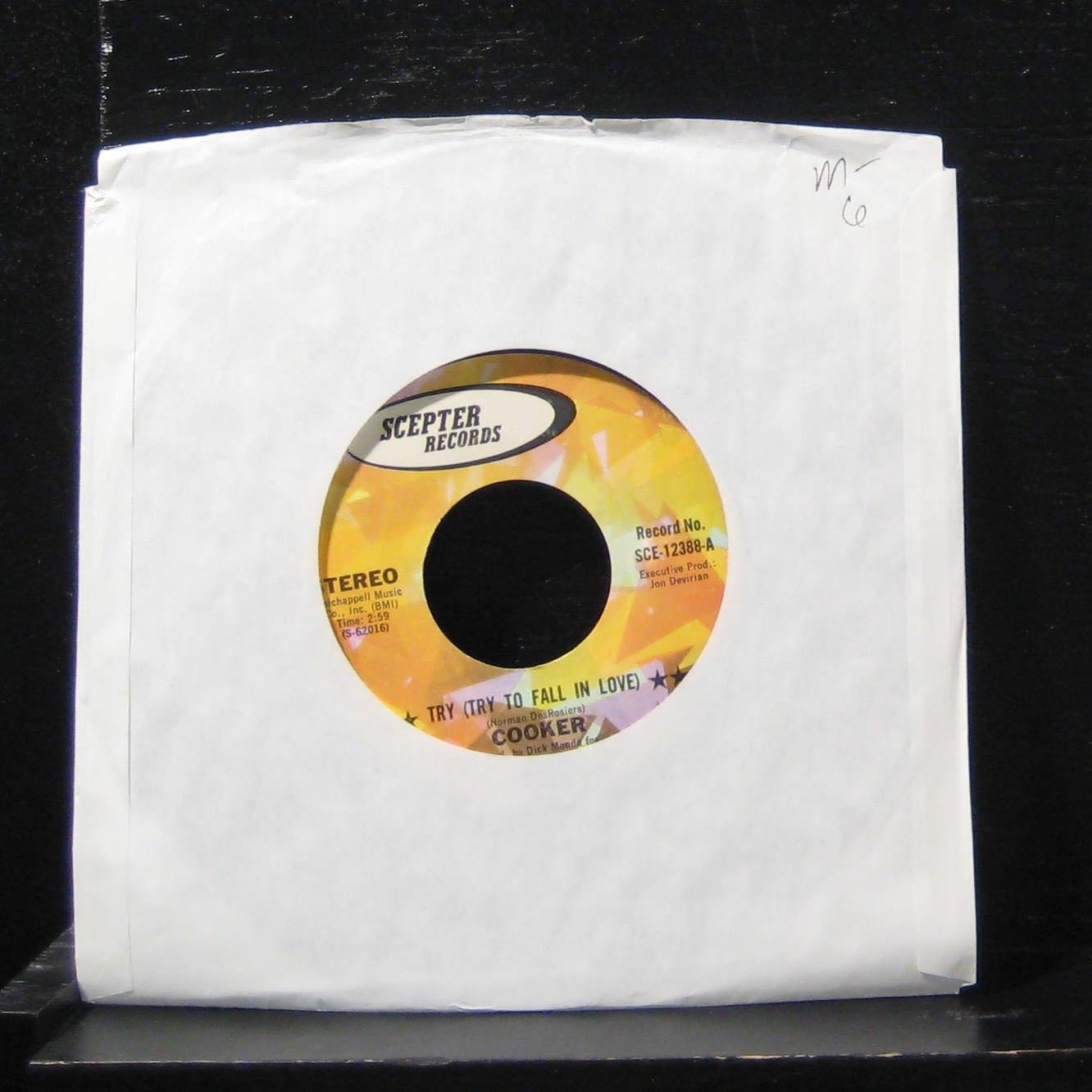 Cooker - Try (Try To Fall In Love) / The Ah-Ah Song - 7" Vinyl 45 Record