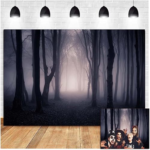 Fondo de fotografía embrujado, fantasma, bosque brumoso, accesorios de estudio para cabina de fotos, vampiro aterrador de noches, fondo de disponible en Yaxa Guatemala