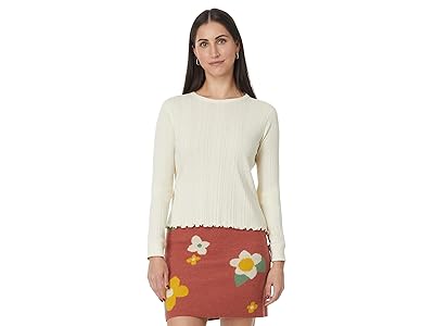 Toad&Co Foothill Pointelle Long Sleeve Crew II Women