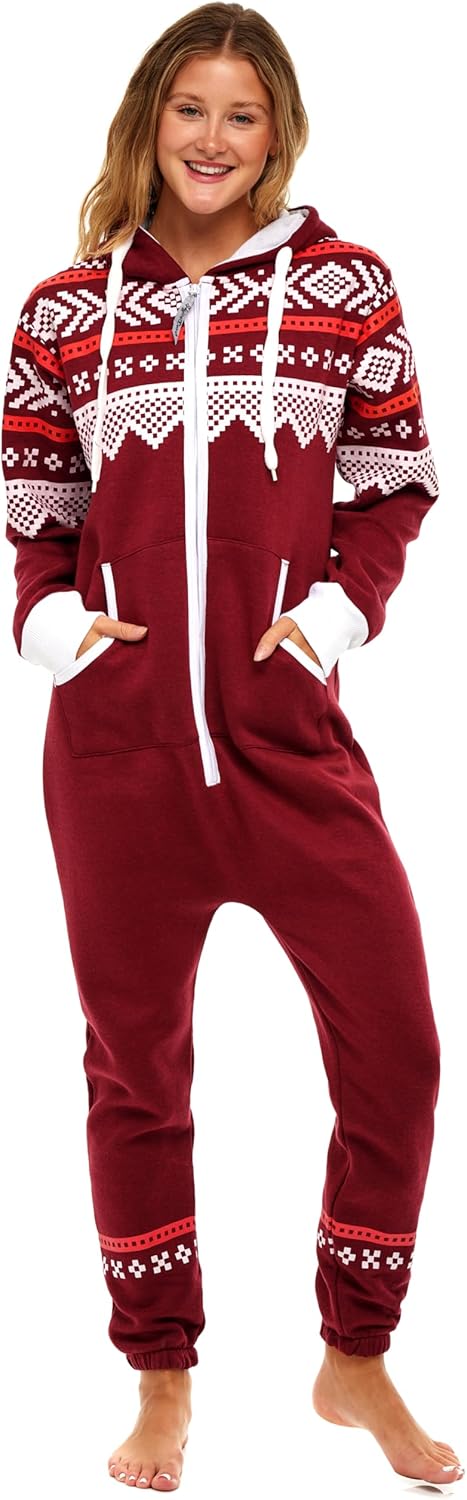 Skylinewears Adult Onesie for Women One Piece Pajama Ladies Jumpsuit Unisex Non Foot Playsuit - Image 2