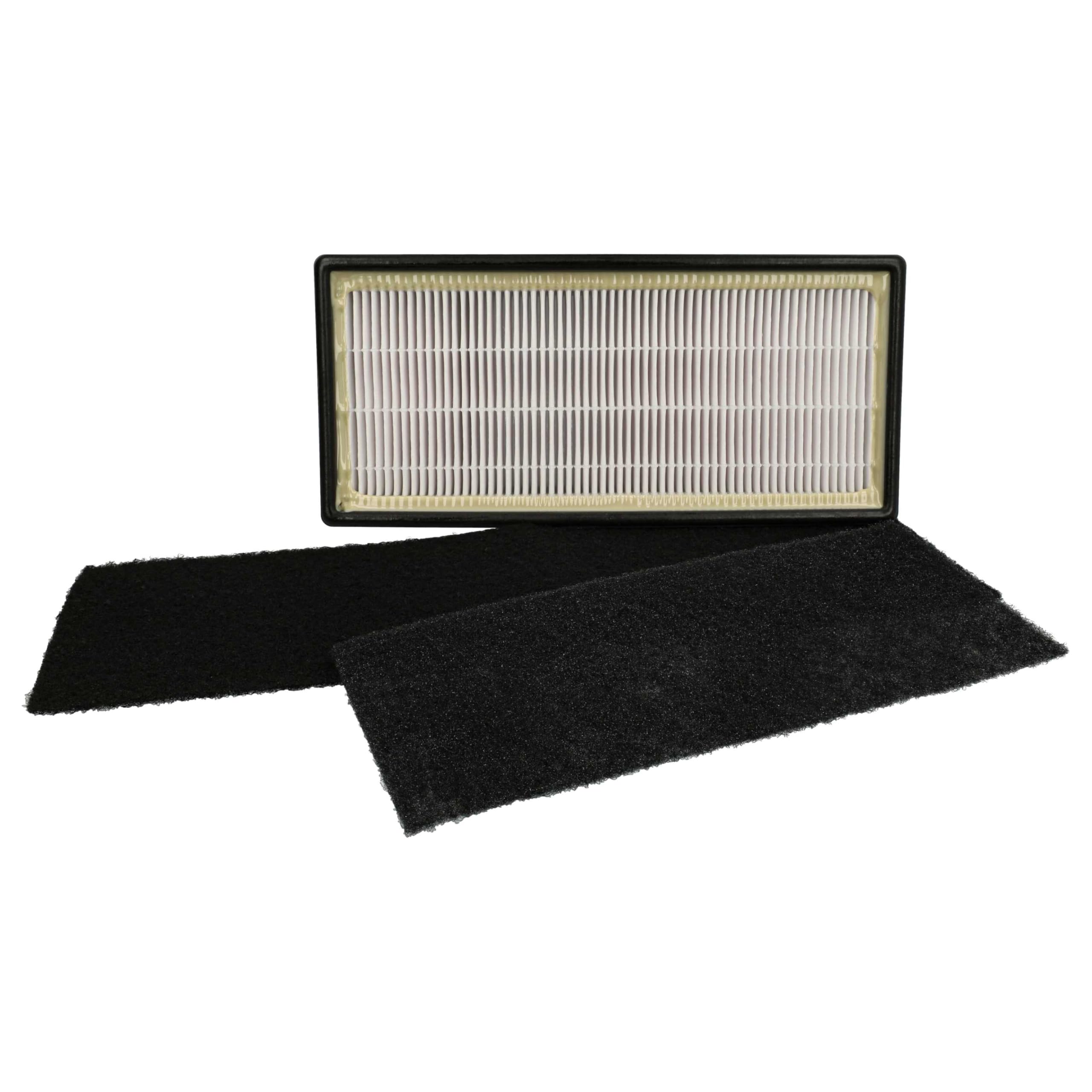 Vhbw Black Filter-Set Replacement For Honeywell Rpap-9071/16200 For Air Purifier - 2X Spare Filter
