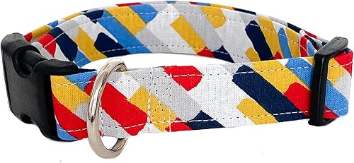 Vista 2 de New Wave in Red Stripe Dog Collar (Cat)