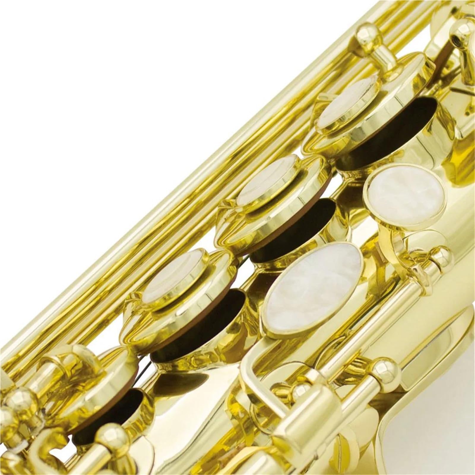Zestaw Saksofonu Sopranowego Bb Z Korpusem Mosiężnym Profesjonalny Instrument Dęty Drewniany Z Kluczem B I Akcesoriami W Futerale Saksofon