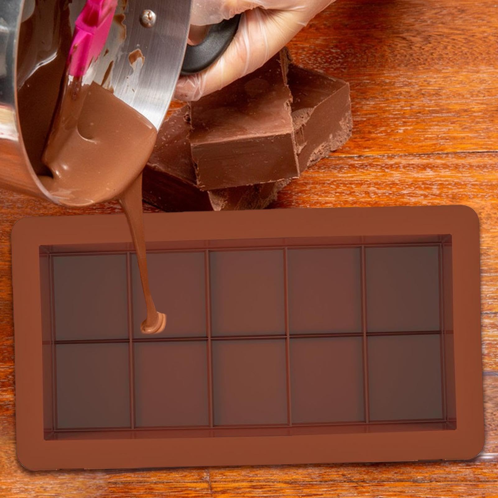 USMEI Silikon Schokoladenformen 2er Set - Dubai Schokoladen Formen Für Pralinen