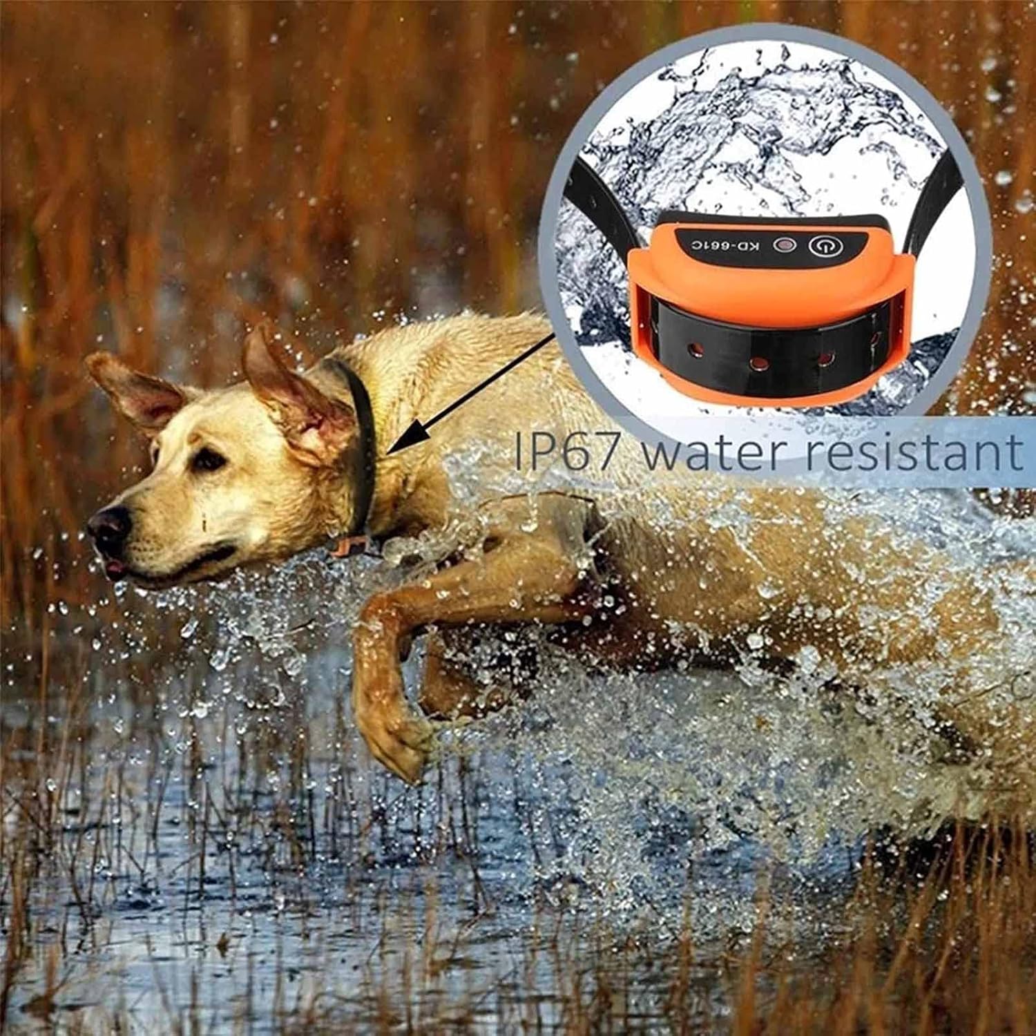 HEXIEDEN Wireless Dog Fence Receiver Collar Waterproof Feature