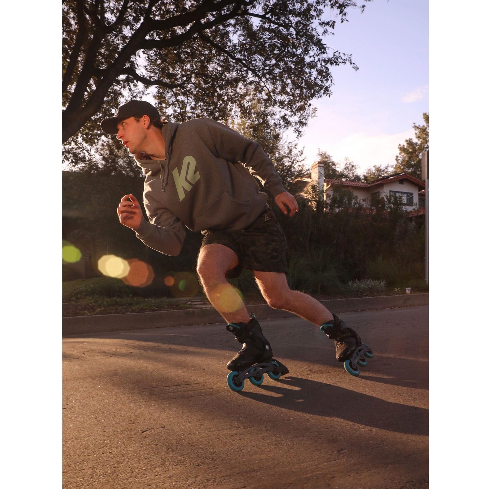 K2 Trio LT 100 Boa Inline Skate 2024 Black/Green