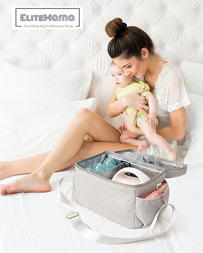 Miniatura 4 de Bolsa de almacenamiento para bomba de leche compatible con Spectra S1 S2 Gold, funda de transporte para extractor de leche, bolsa de mano EliteMom
