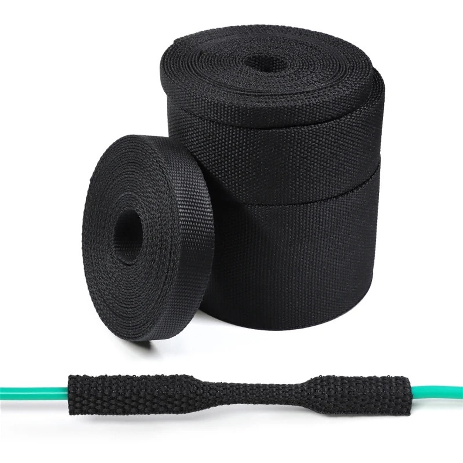 Guaina Cavi Elettrici Guaina for cavi intrecciati Tubo termorestringente 6/8/10/12 mm Isolamento Ignifugo Organizzatore di linee automatiche Guaina di protezione for avvolgicavo(ID 100mm,10 meters)