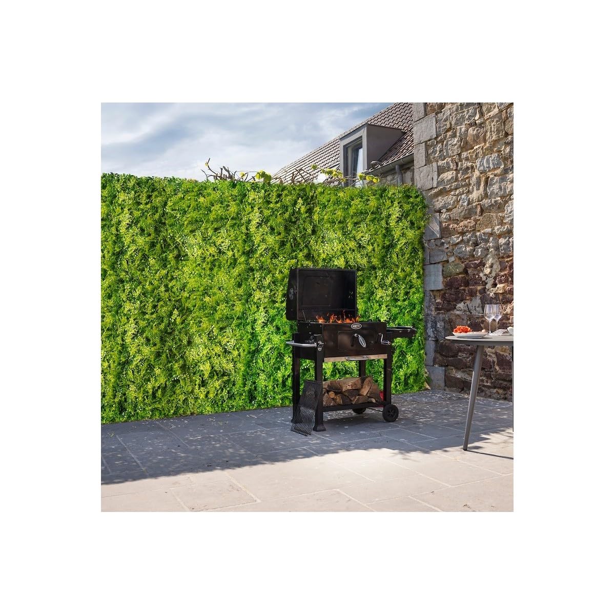 Mur végétal Artificiel extérieur et intérieur 1m x 1m fougère
