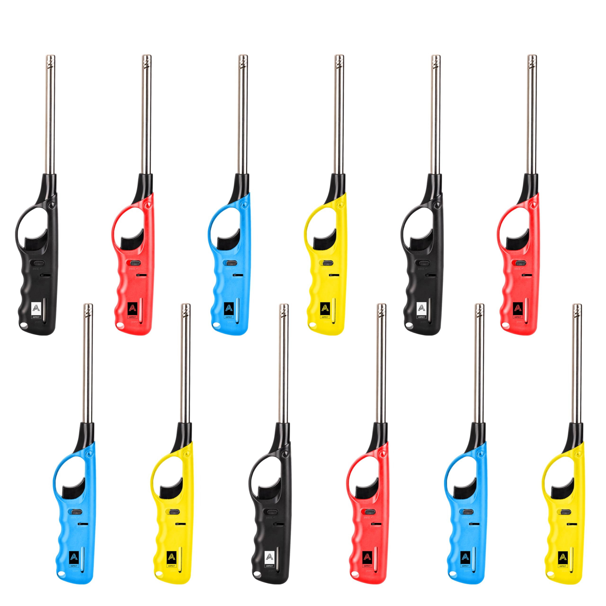 Aspect Pack of 12 Bbq Kitchen Lighters Gun Shape Lighters