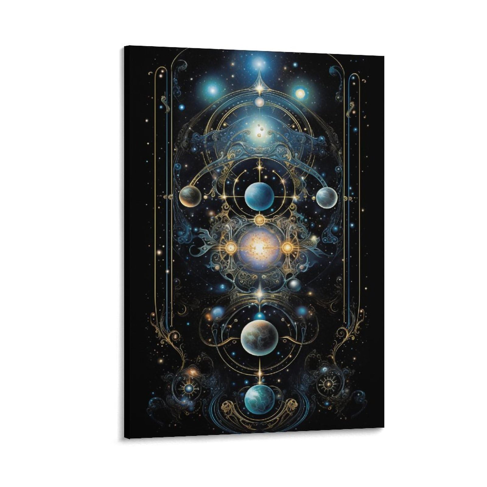 Foccar Frame-Magnificent Galaxy Magnificent Galaxy Wall Art Prints Abstract Modern Science Fiction Pictures On Canvas Poster Wall Decor For Bedroom Home Decorations