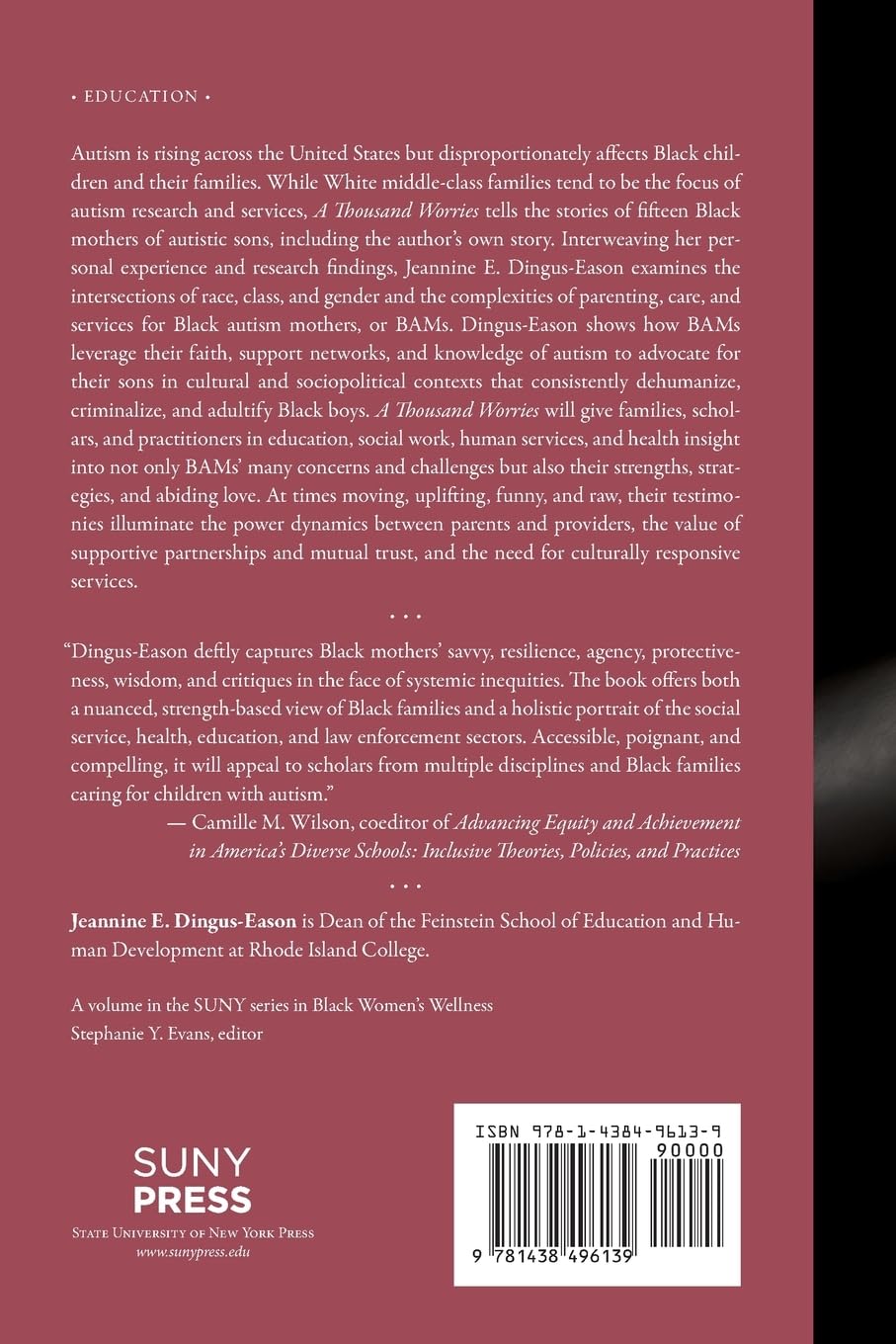 A Thousand Worries: Black Women Mothering Autistic Sons (Black Women's Wellness)      Paperback – July 2, 2024