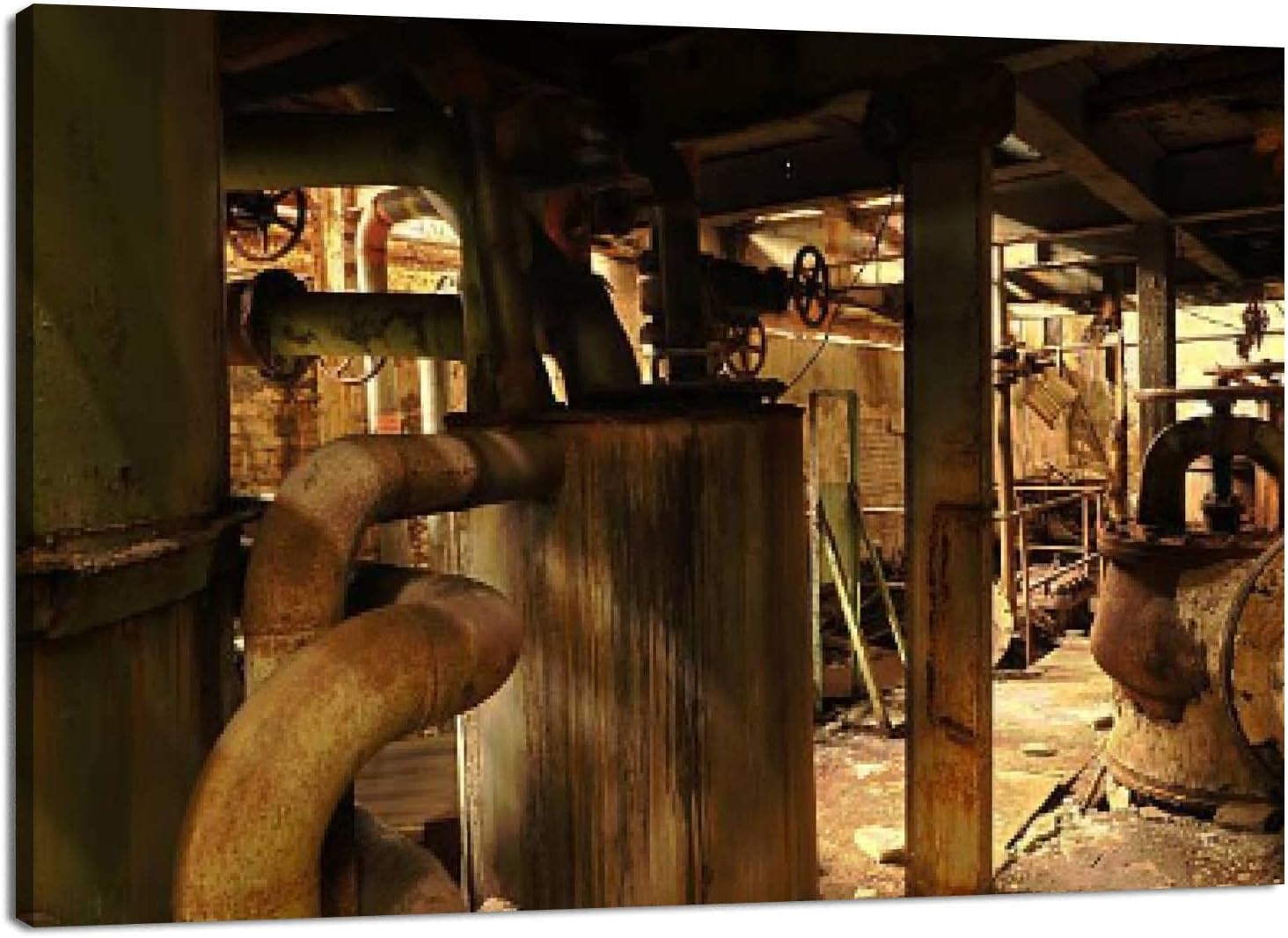 Amazon.com: Skipvelo Canvas Wall Art Prints Industrial factory ...