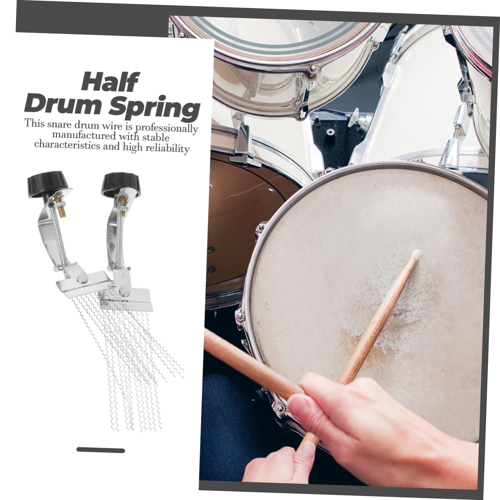 Levemolo Drum Snare Wire 2 Pack Snare Drum Snares Replacement Snare Drum Parts for Percussion