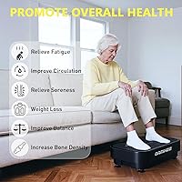 Vista 6 de Vibrating Board Exercise Machine, Vibrating Platform for Lymphatic Drainage, 120 Speeds, Upgraded Vibrating Board for Weight Loss, Full Body Workout