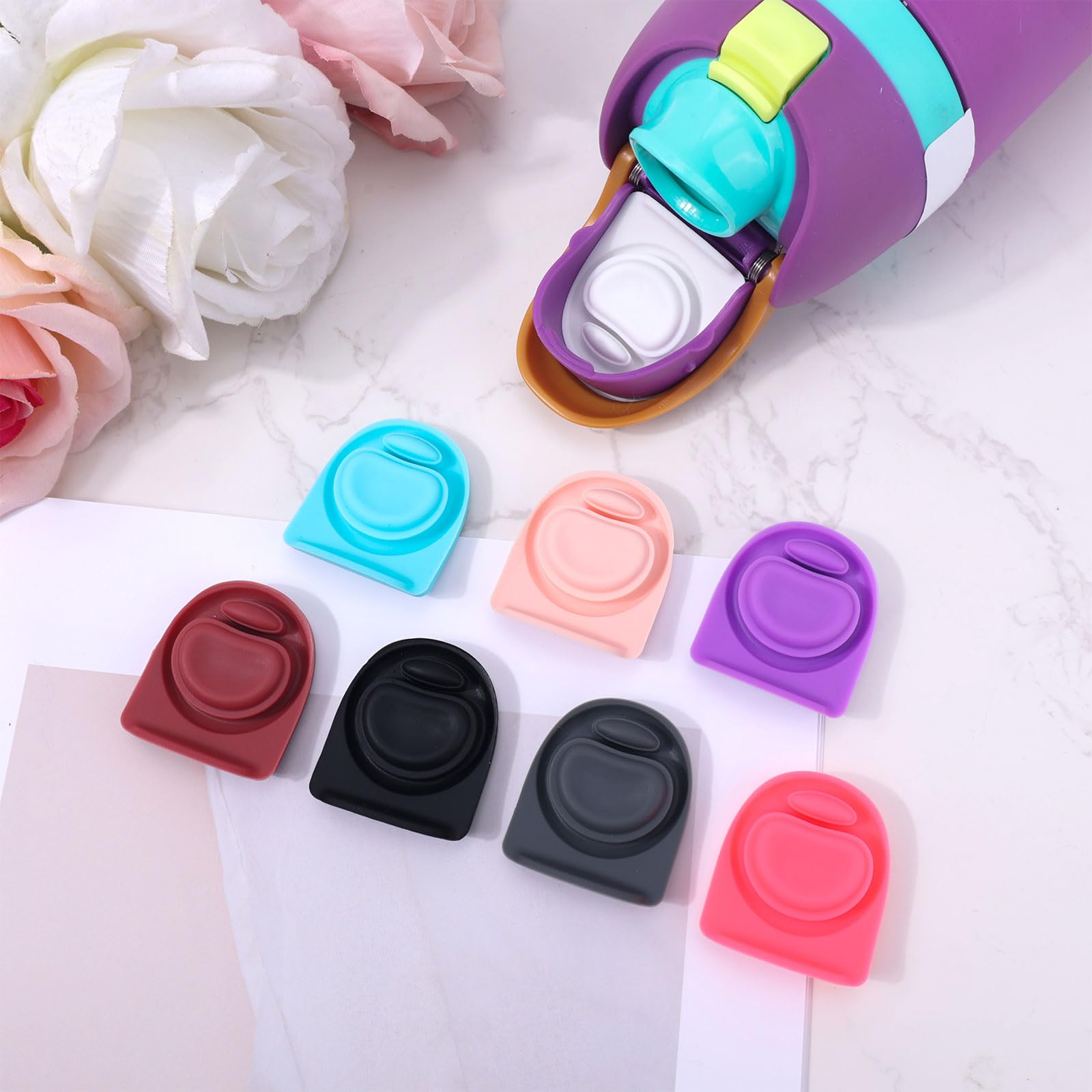 Owala Water Bottle Lid Stopper Replacement - 8 Pack -3 Owala Water Bottle Lid Stopper Replacement - 8 Pack -3