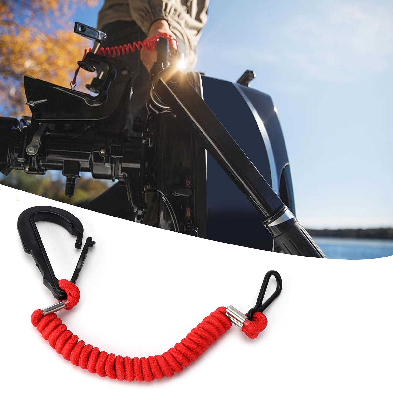 Interruttore a corda intrecciata rosso Mercruiser per emergenza sicurezza