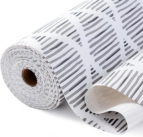 CLENAT Drawer and Shelf Liner for Kitchen Cabinets, Non-Adhesive Strong Grip Thickened Cabinet Liners for Shelves, Non-Slip Mats Shelving Paper Protect Cupboard, Dresser, Pantry | Gray, 11.8" x 10FT