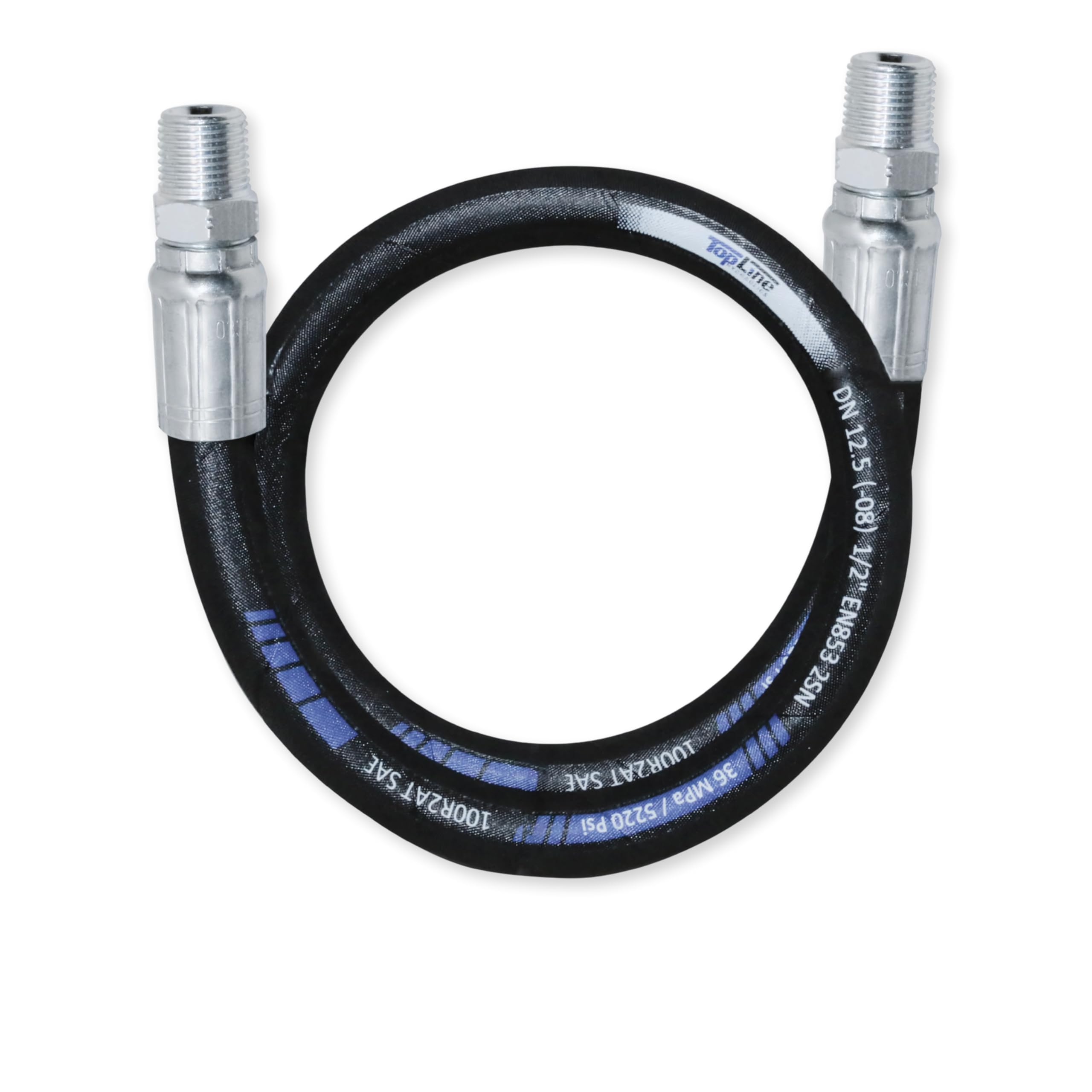Manguera de 1,27 cm NPT macho de 60 pulgadas ideal para instalaciones fluidas en el hogar