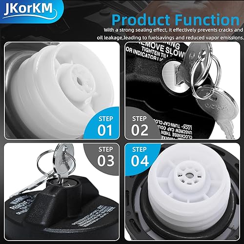 Miniatura 6 de Tapa de gas con bloqueo 10504 para Toyota 1999-2002 2007-2016 Camry 1999-2004, 2010-2019 Tacoma 1999-2002 2010-2019 4Runner 1999-2004 2007-2019 4