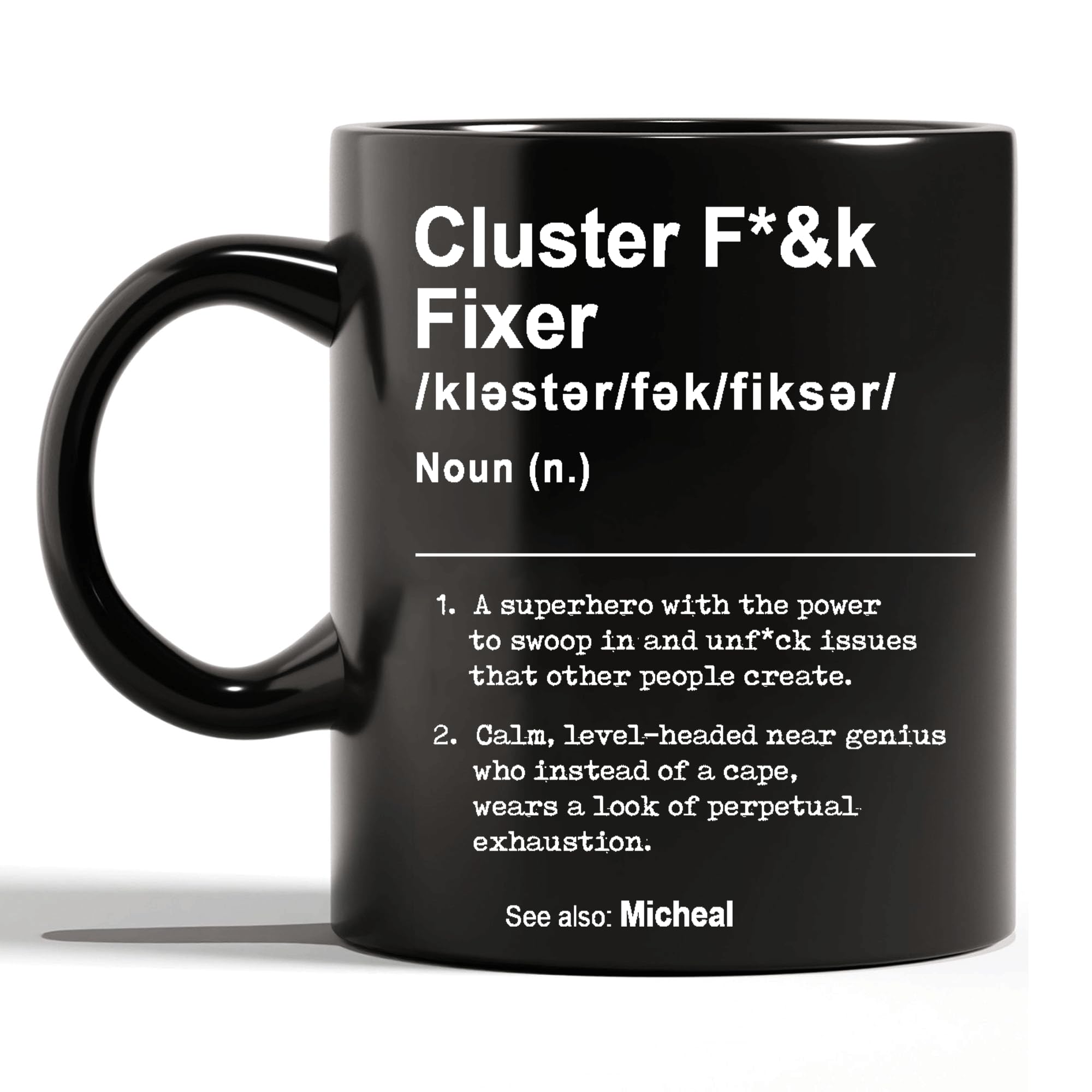 Funny Gifts for Coworkers Cluster F k Fixer Mug Funny Gift For Boss Cluster Fixer Coffee Mug Gift