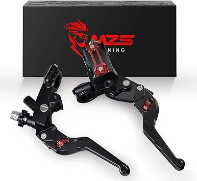 MZS Universal 7/8 Motorcycle Brake Hydraulic Clutch Cable Wheel Levers Set